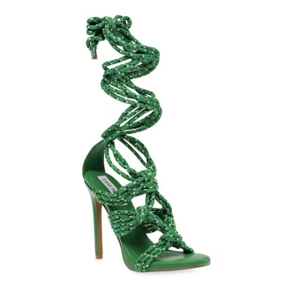 Steve Madden Shoes - NEW Steve Madden Fiore Ankle Tie Sandal in Green Sz. 9